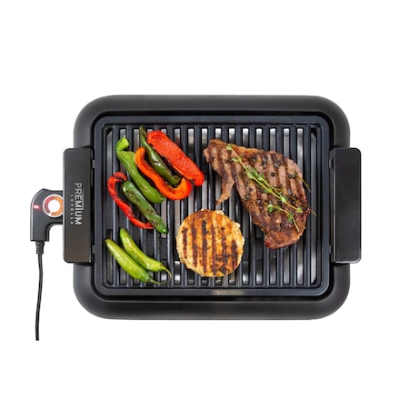 Premium Levella 12.6 x 9.8" Smokeless Electric Indoor Grill with Non-Stick Coating PBG16